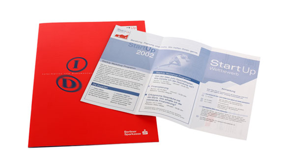 Berliner Sparkasse | Existenzgründer-Mappe, Broschüre, Flyer
